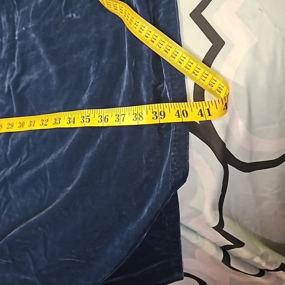 Old Navy Blue Velvet Maxi Dress - Picture 11 of 11